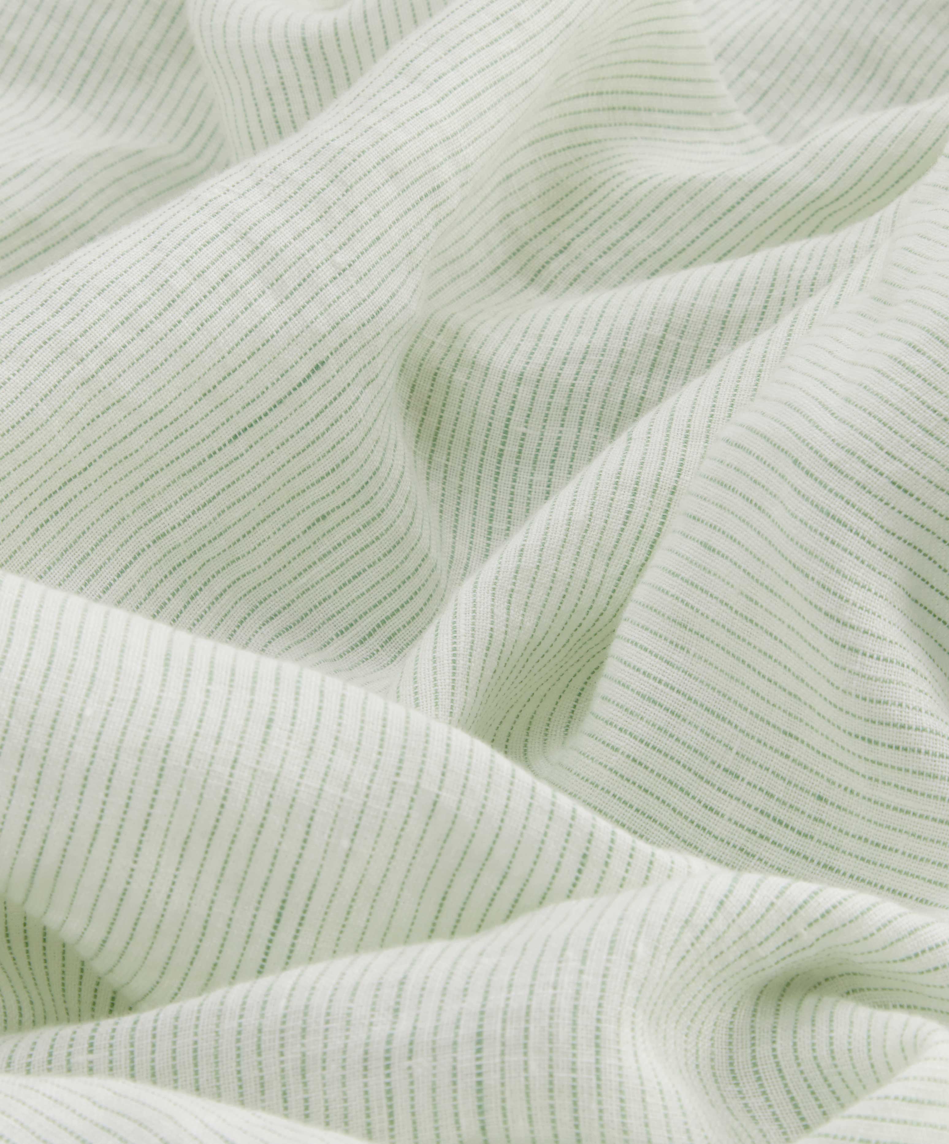 Linen Duvet Cover - Fern Stripe - Image 4