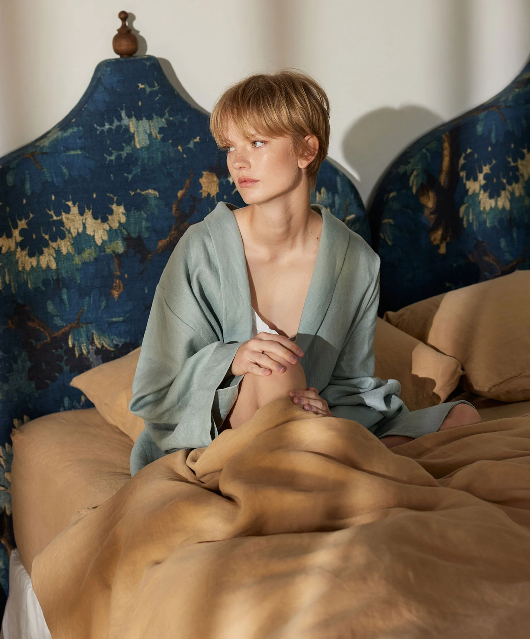 Linen Duvet Cover - Sand - Image 3