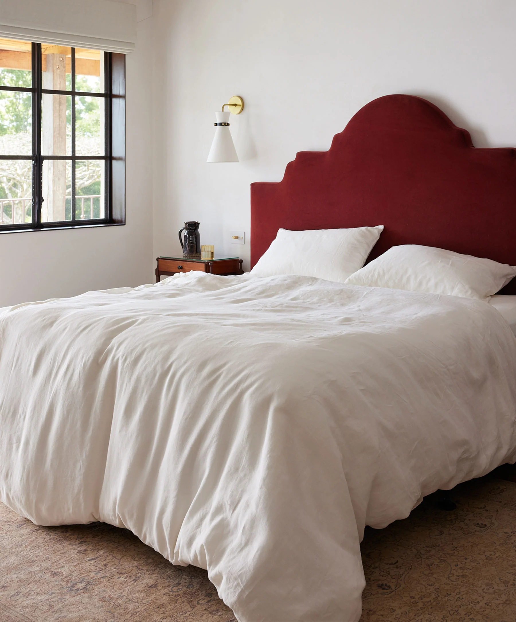 Linen Duvet Cover Set - Ivory - Image 3