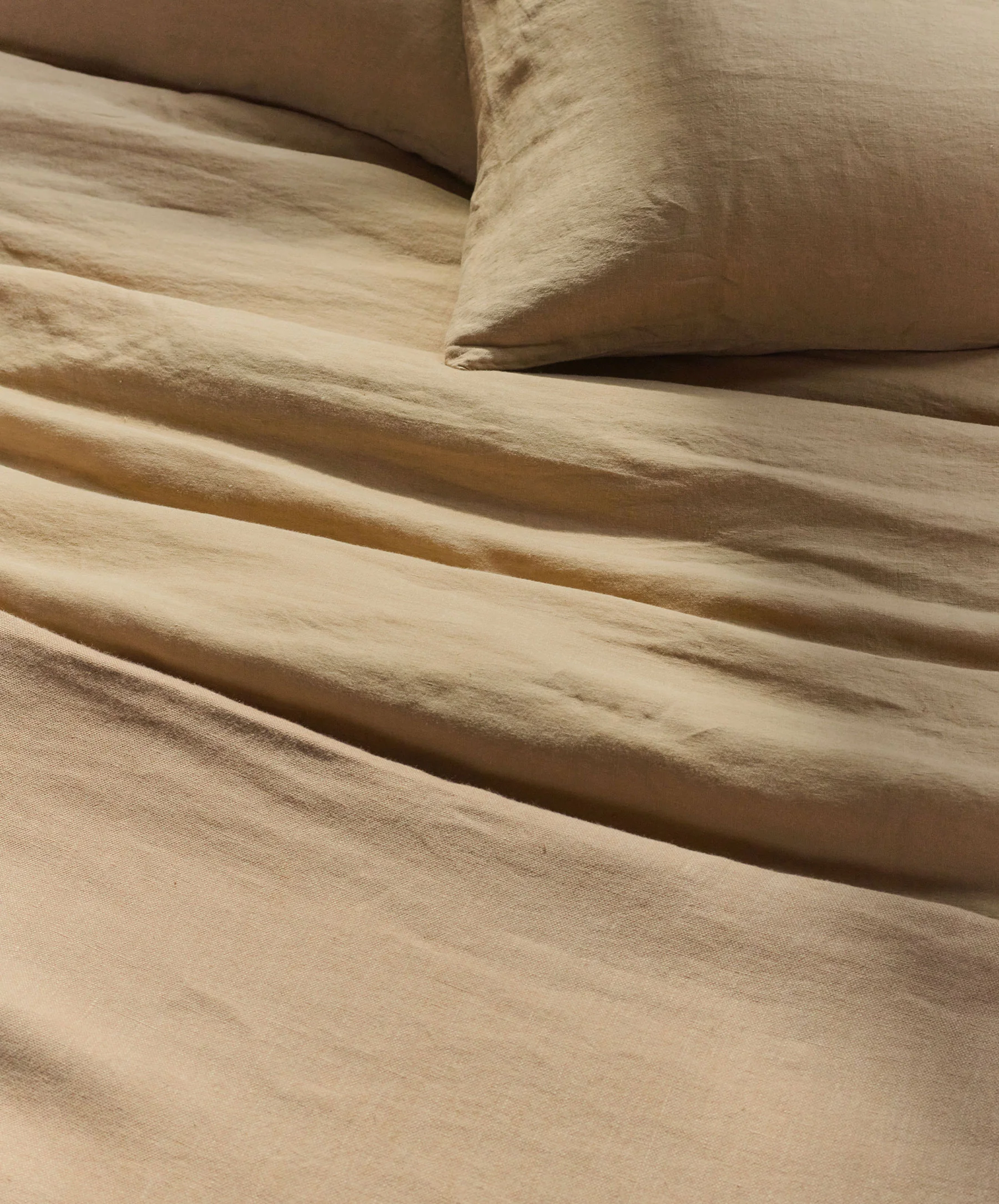 Linen Duvet Cover Set - Sand - Image 8