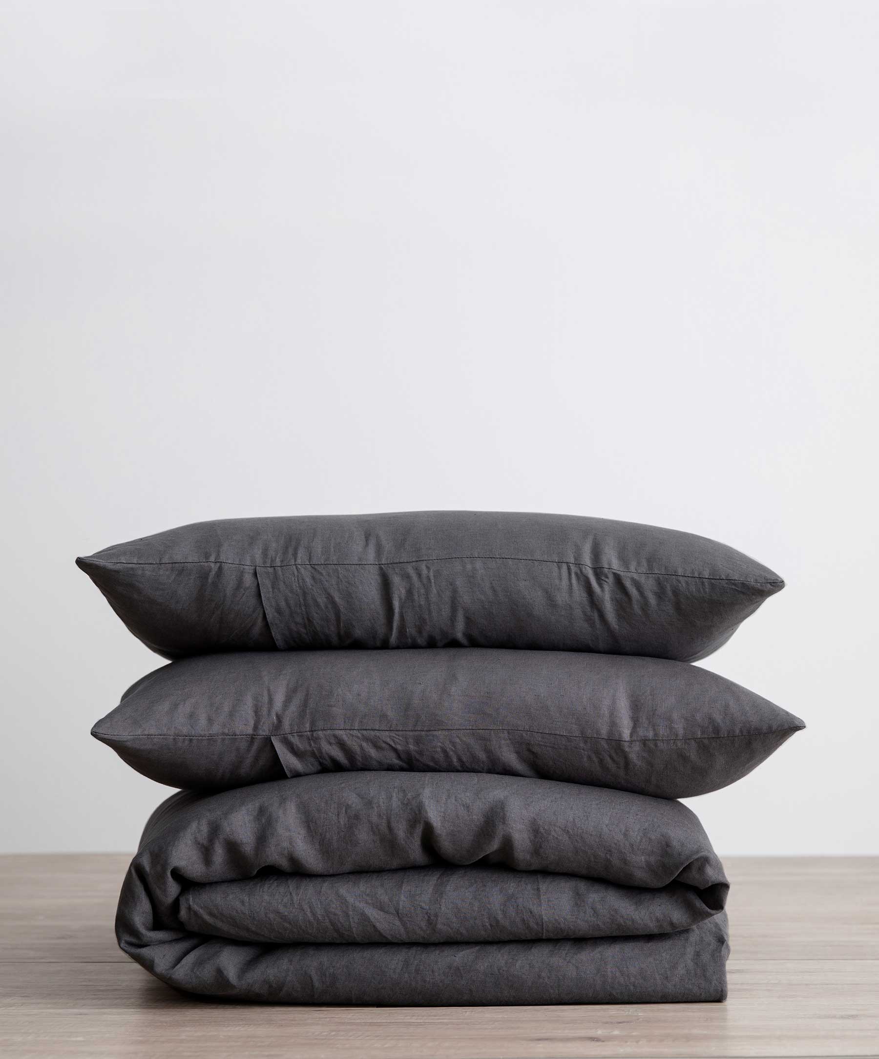 Linen Duvet Cover Set - Slate - Image 2