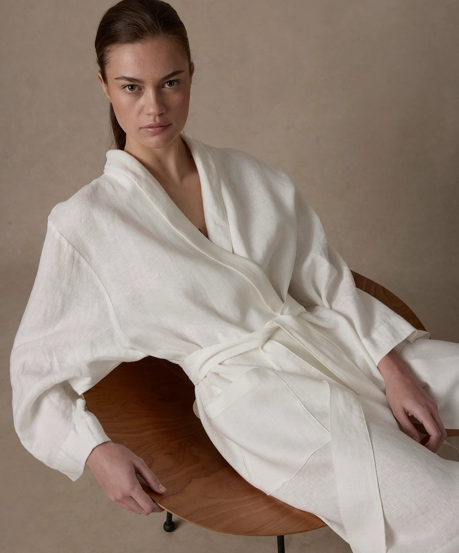 Linen Robe Edition II - Ivory - Image 5