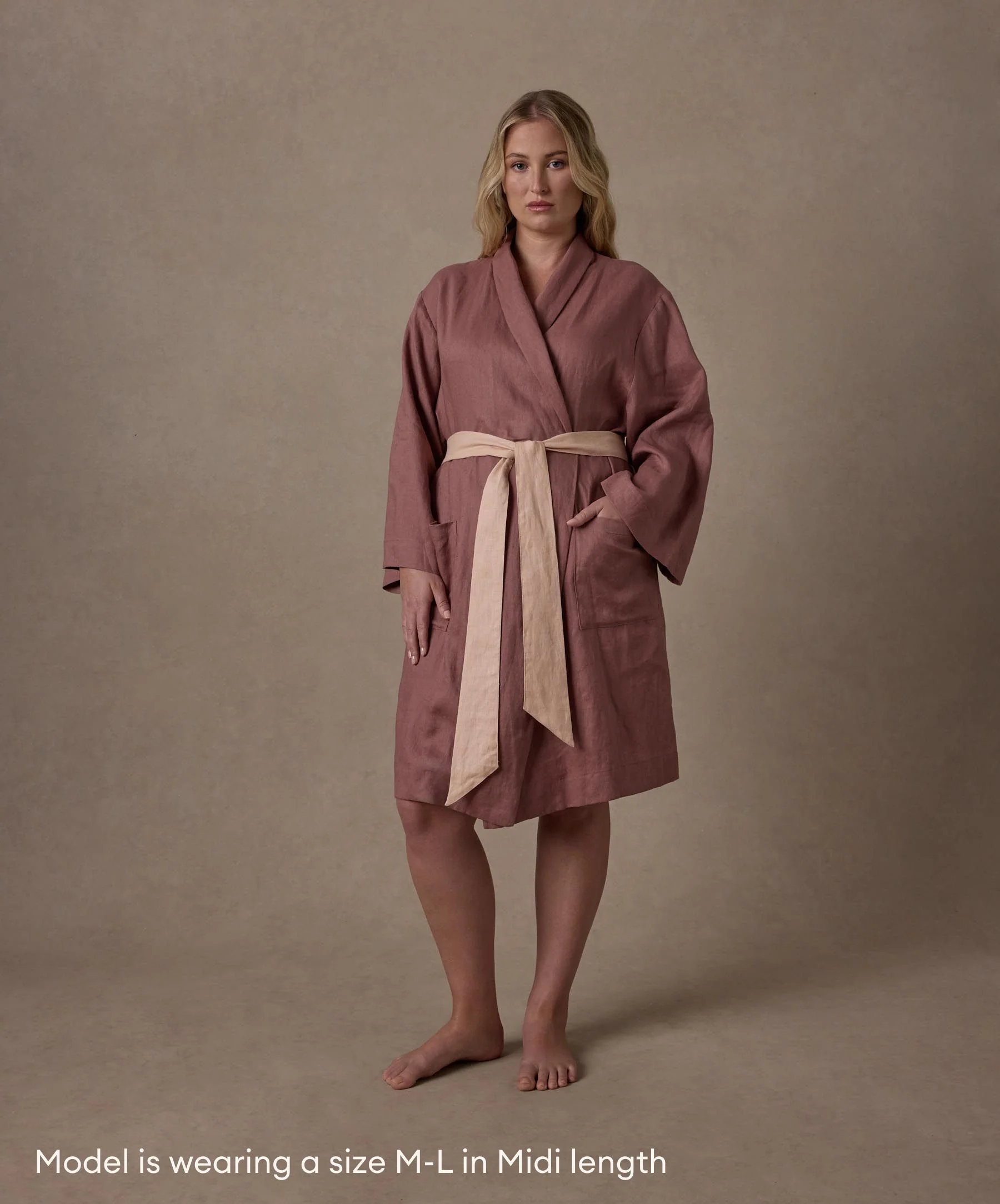 Linen Robe Edition II - Spice/Apricot - Image 6