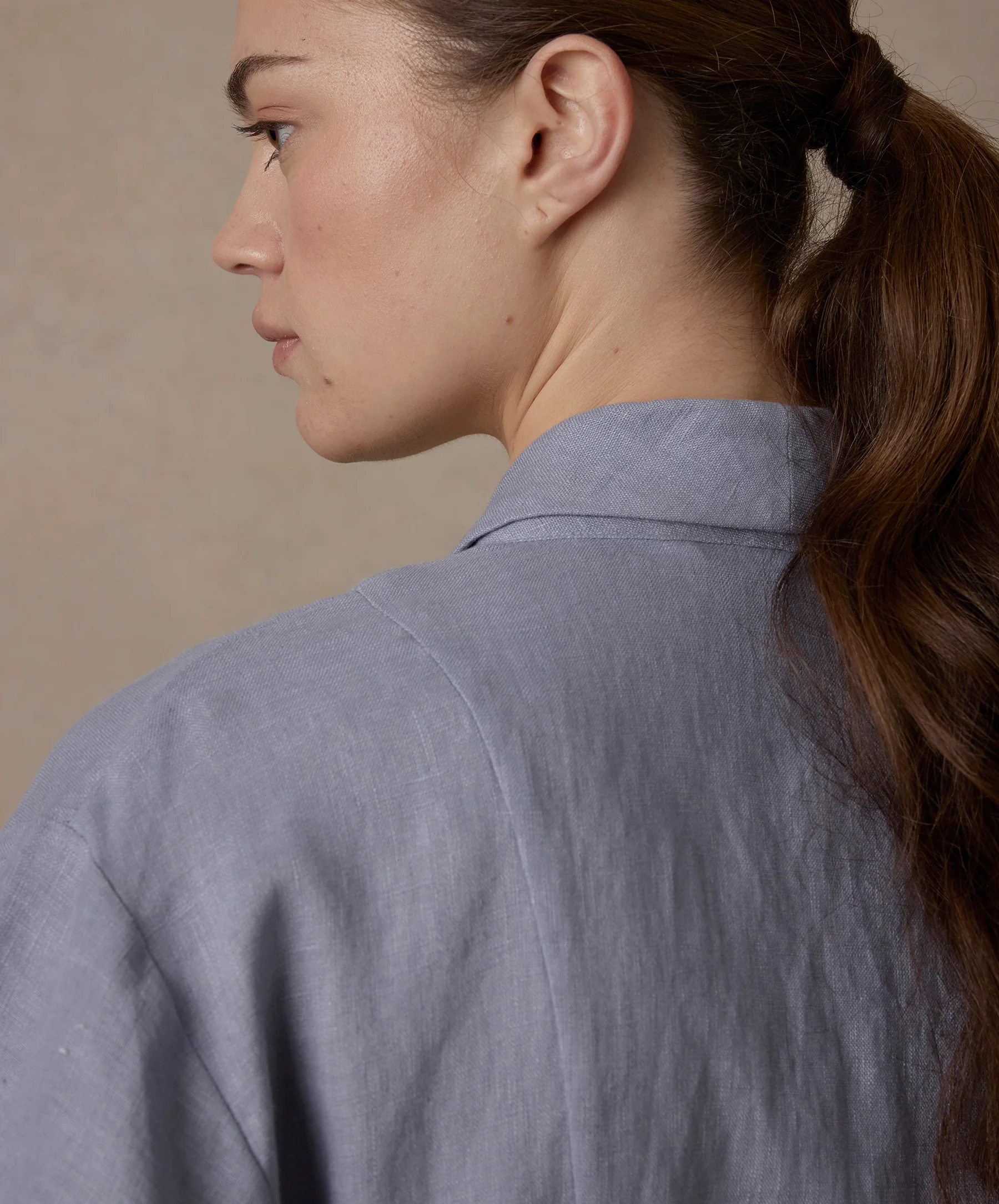 Linen Robe Edition II - Steel Blue - Image 4