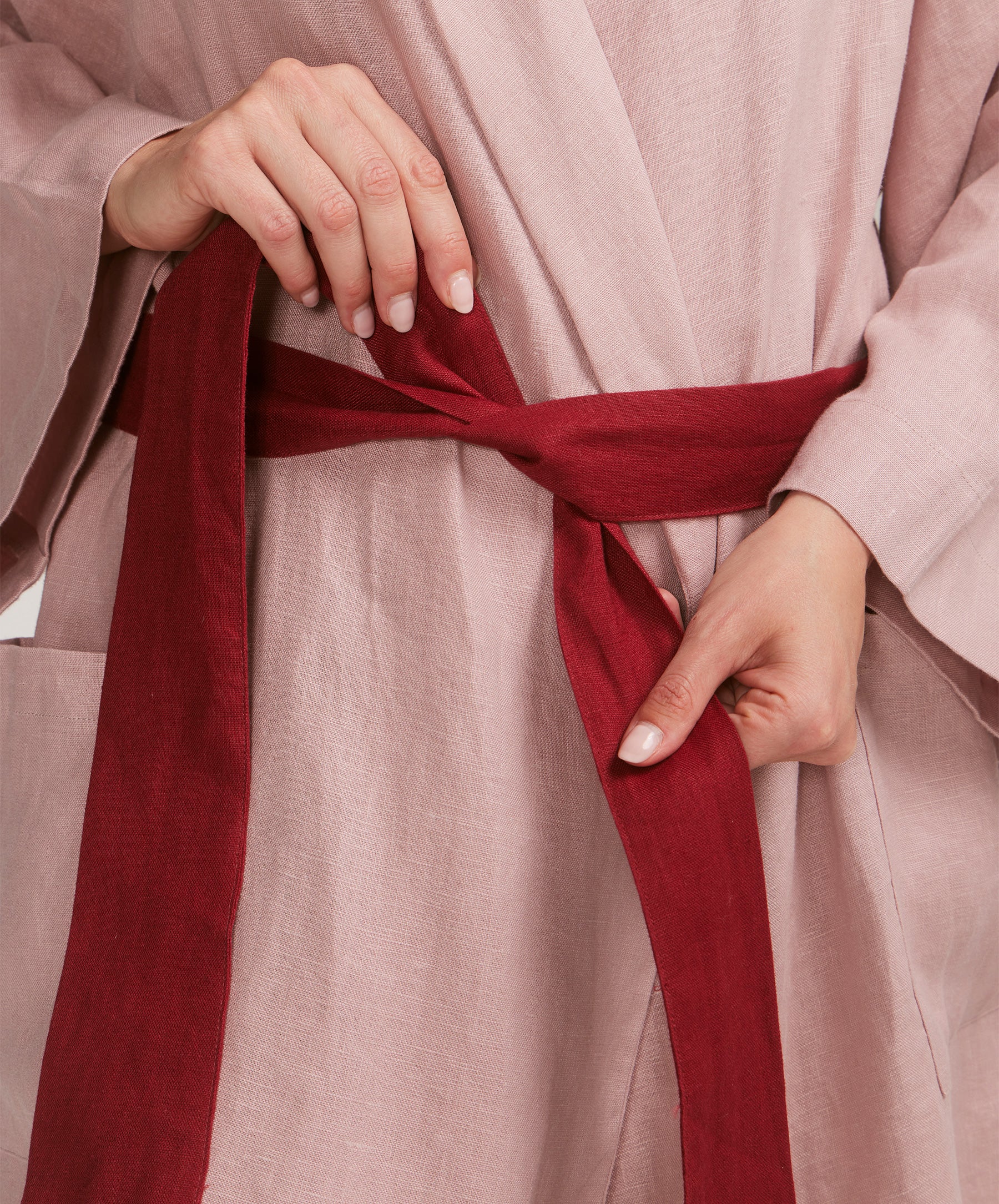 Linen Robe Edition I - Rose/Rouge - Image 5