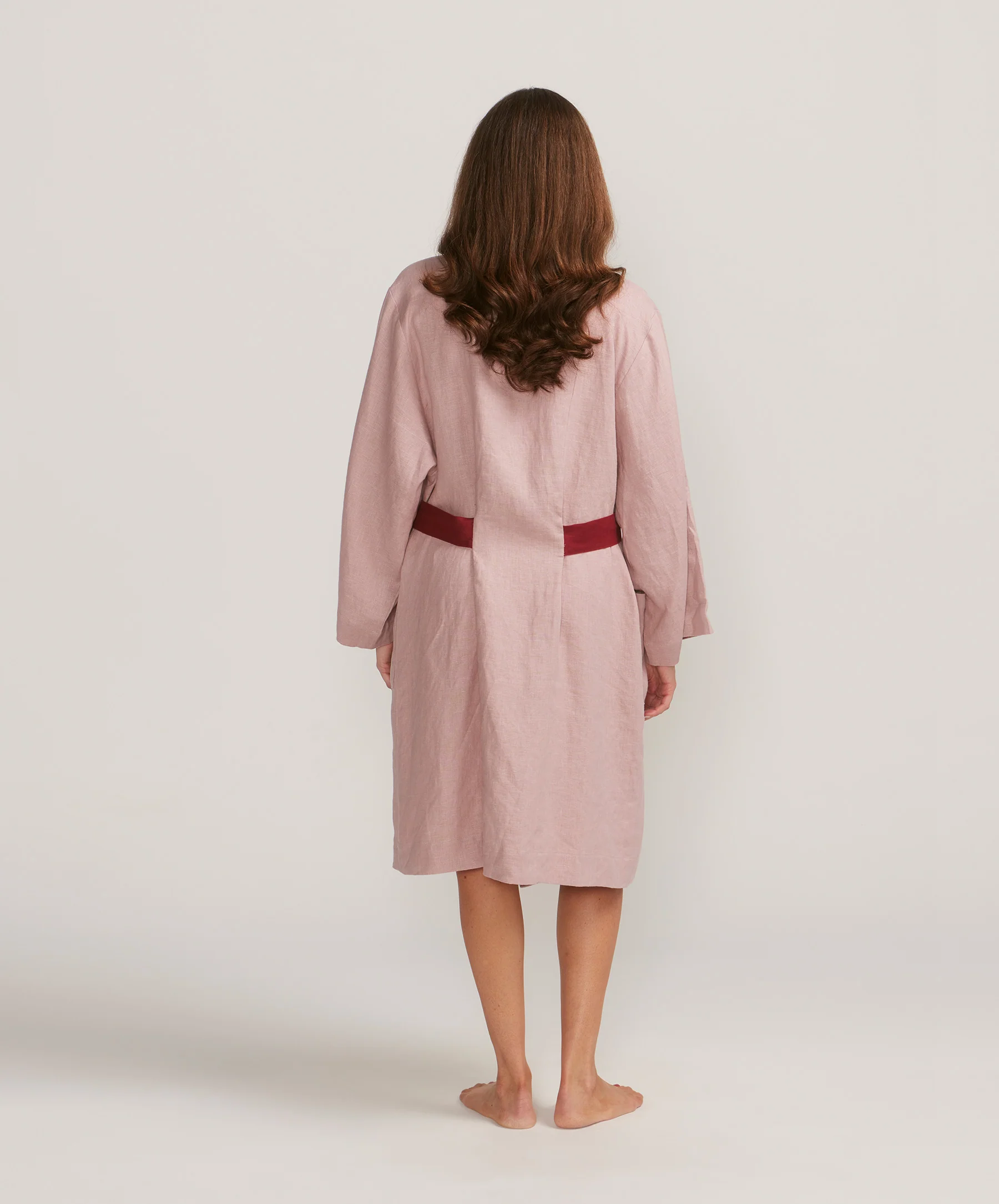 Linen Robe Edition I - Rose/Rouge - Image 8
