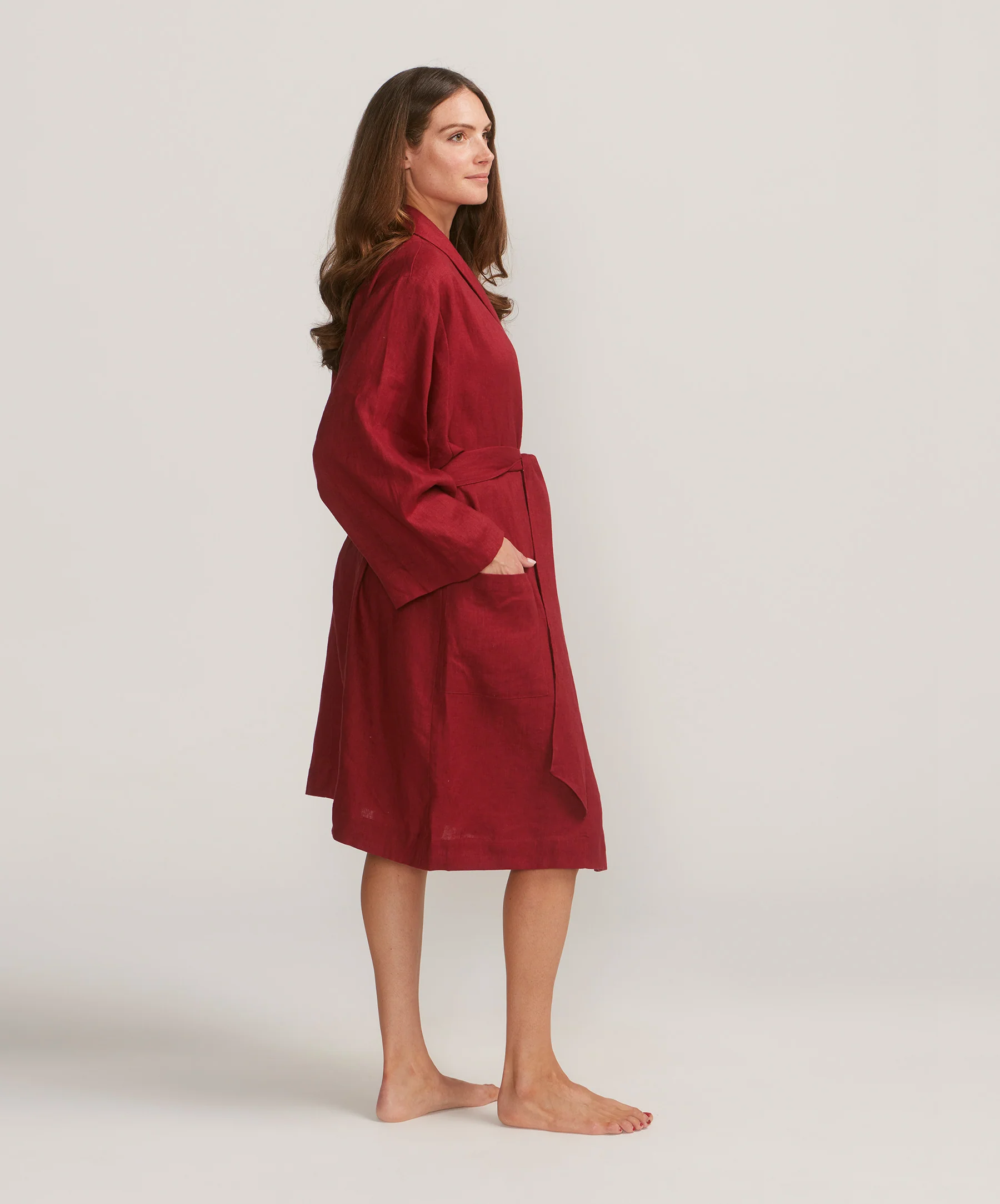 Linen Robe Edition I - Rouge - Image 9