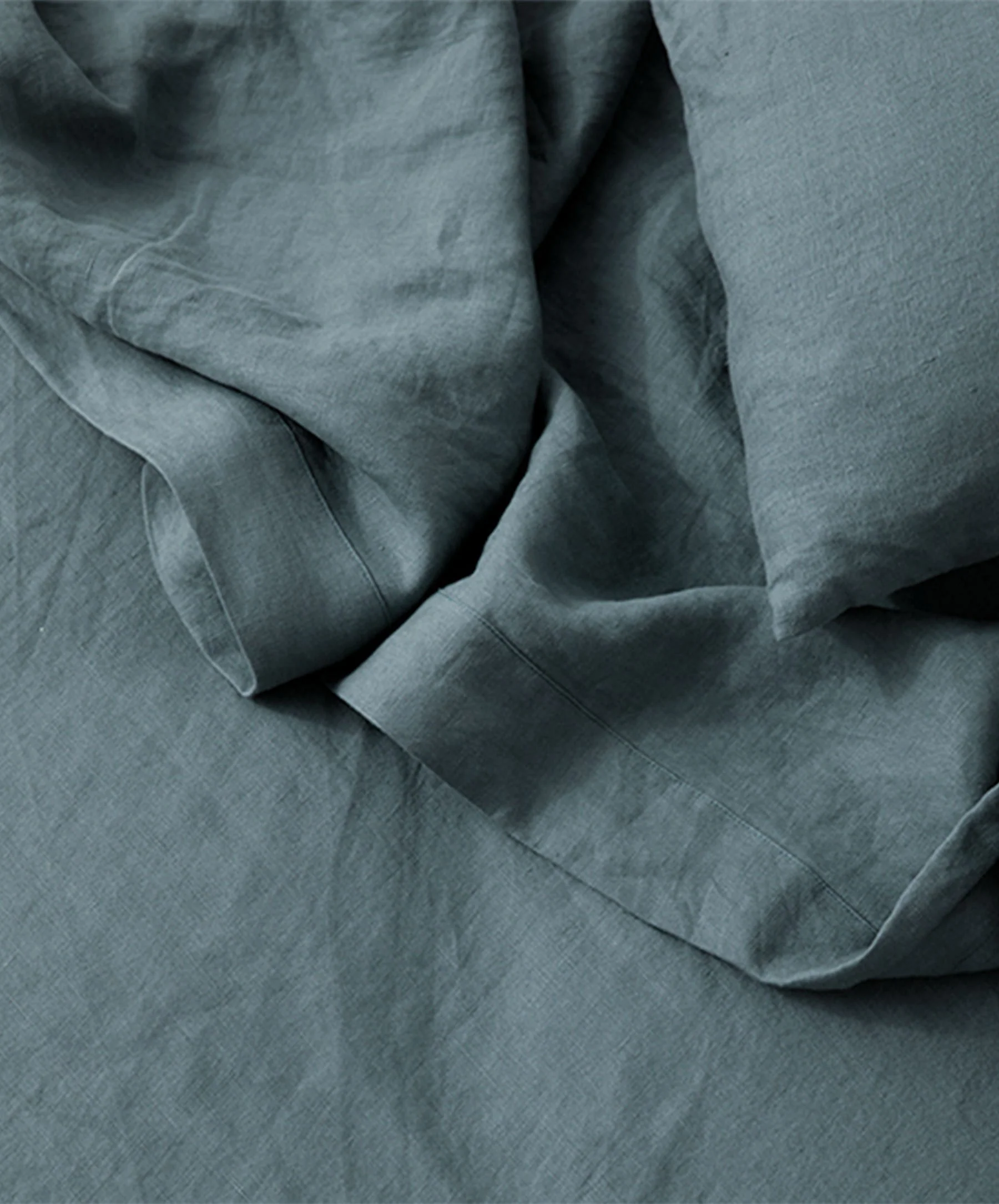 Linen Table Napkins - Bluestone - Image 3