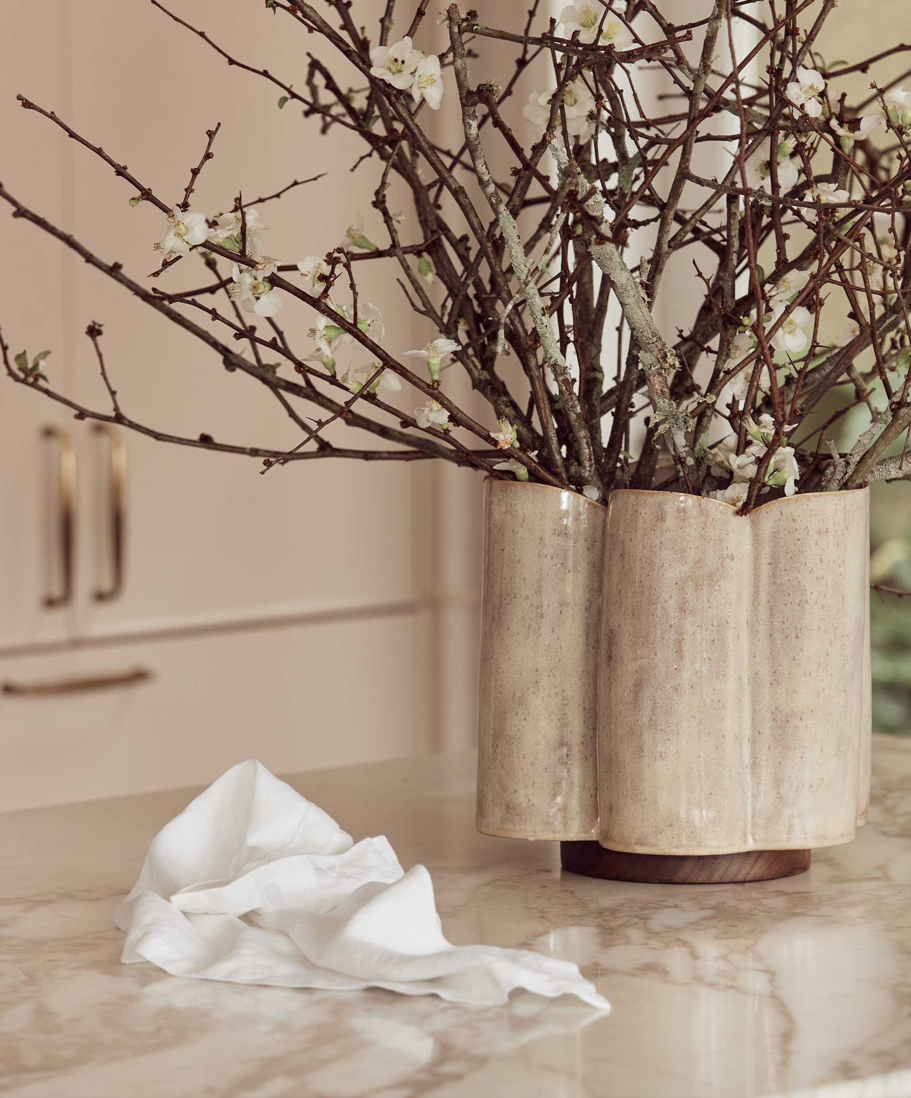 Linen Table Napkins - White - Image 3