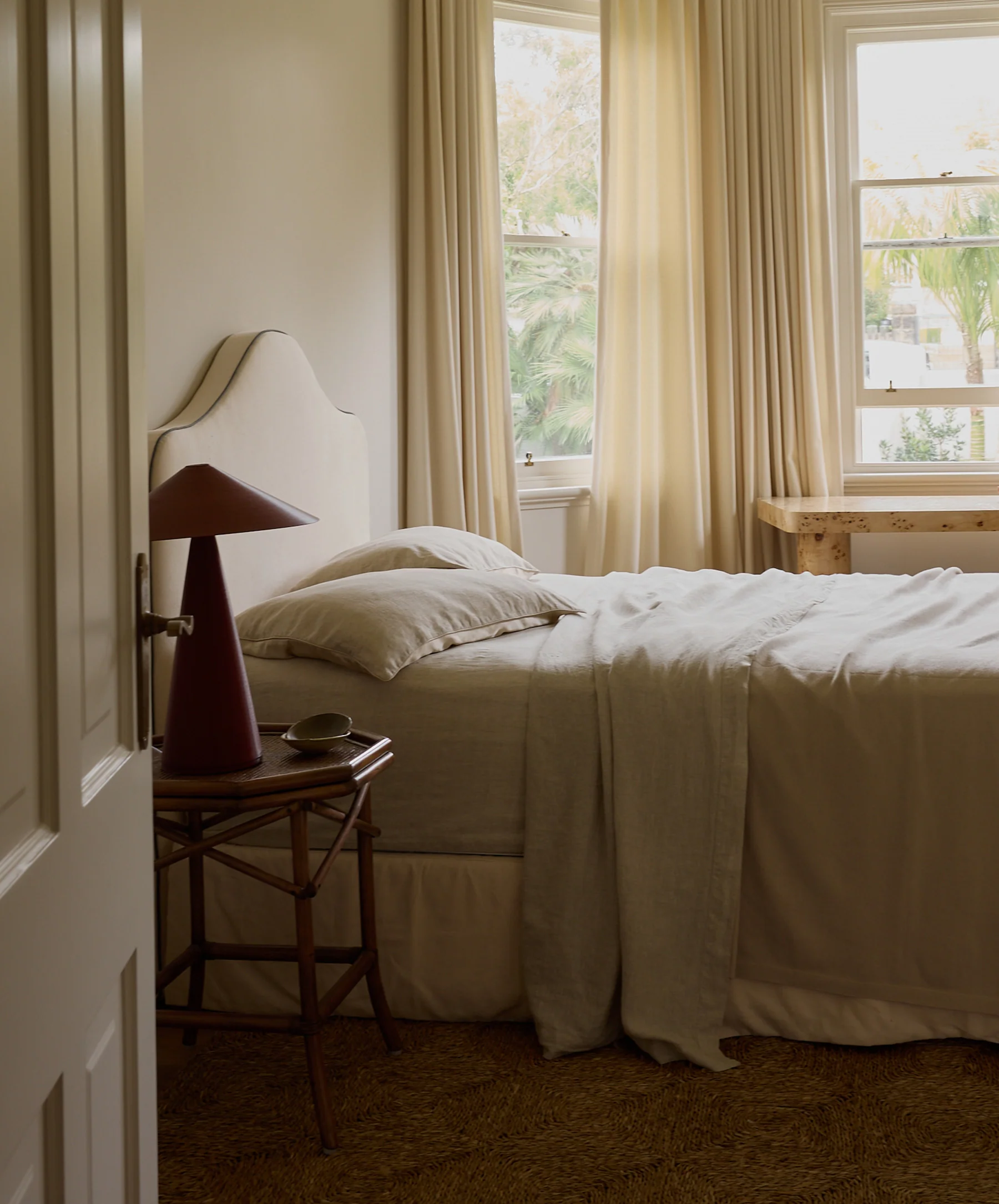 100% NZ Merino Wool Blanket - Oatmeal - Image 5