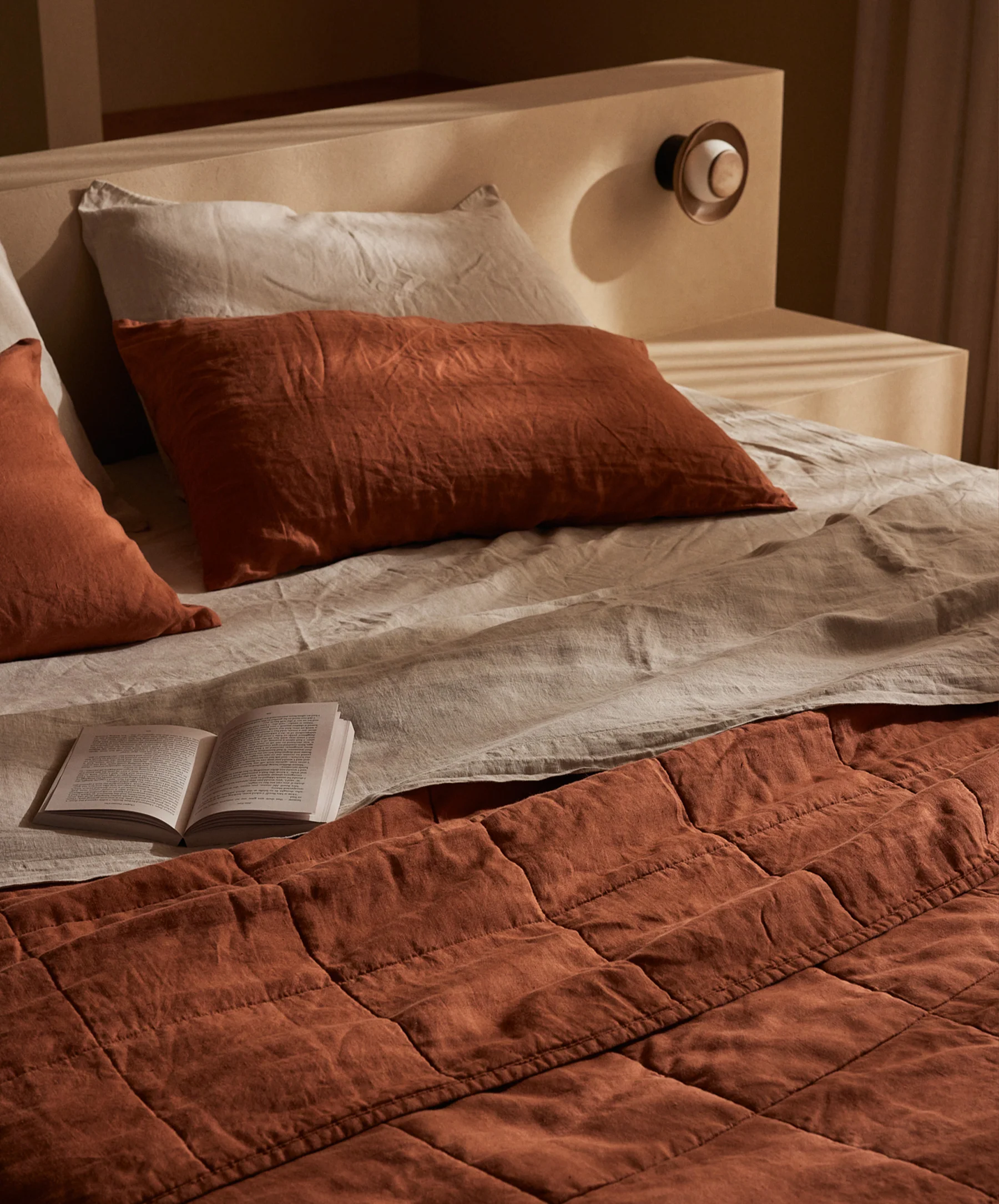 Linen Fitted Sheet - Natural - Image 3