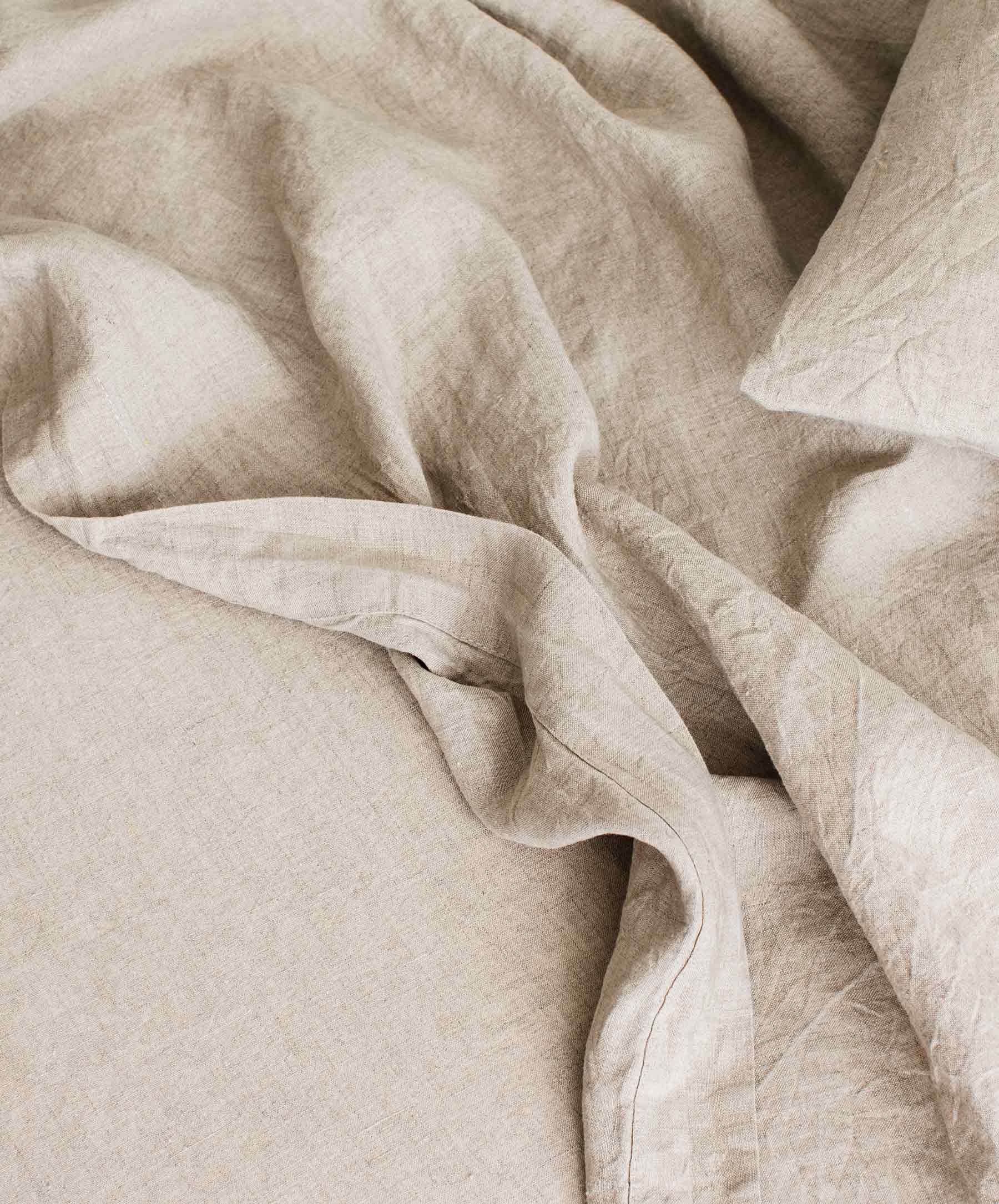Set of 2 Linen Euro Pillowcases - Natural - Image 4