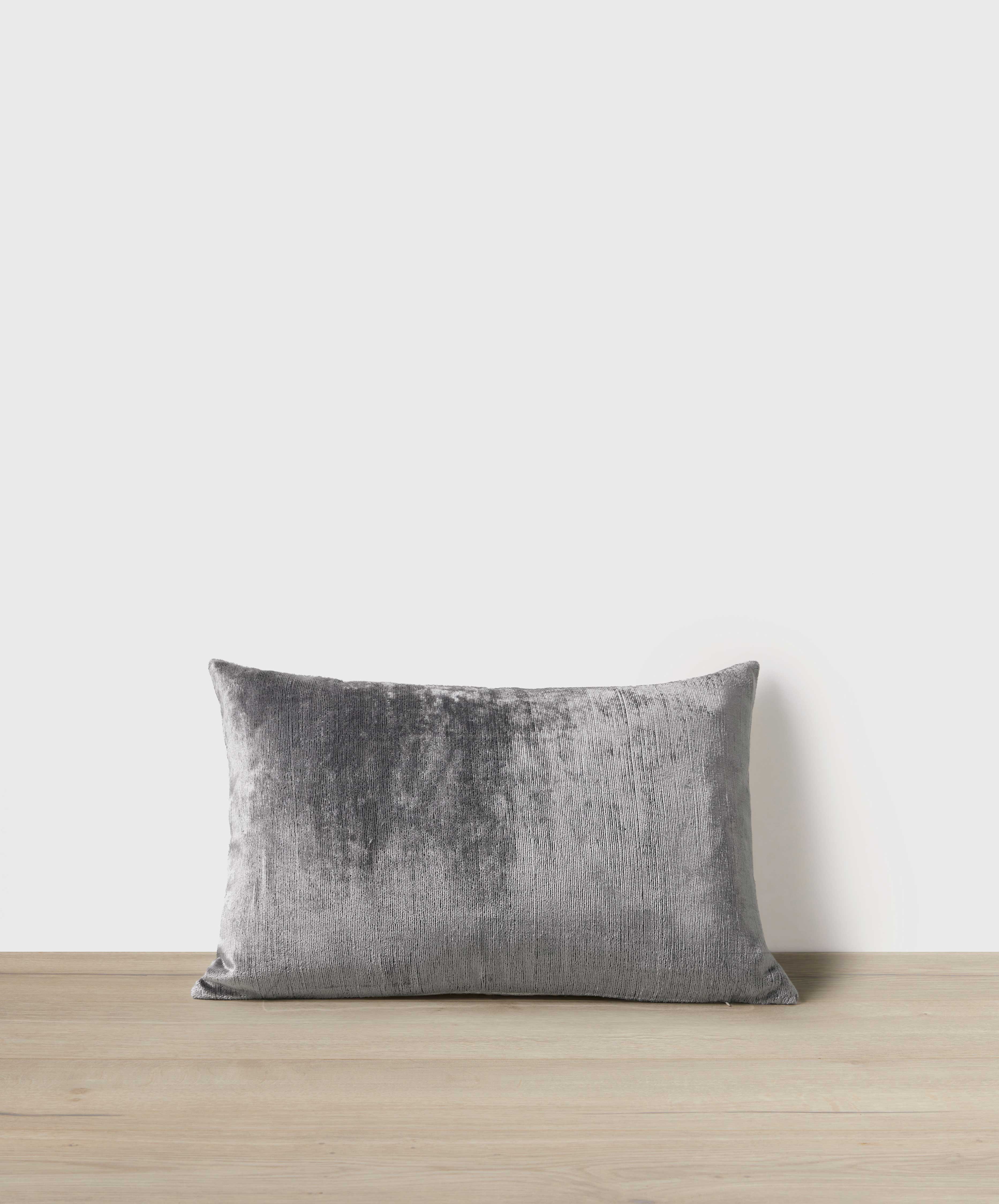 Talik Velvet Rectangular Cushion Cover - Mist